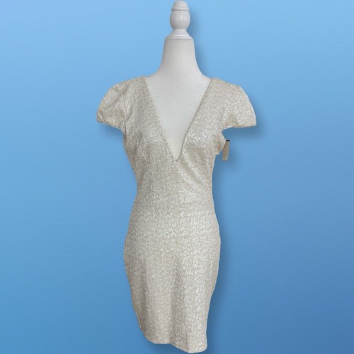 New With Tags! Dress The Population Zoe Sequin Plunging V Dress - photo 2