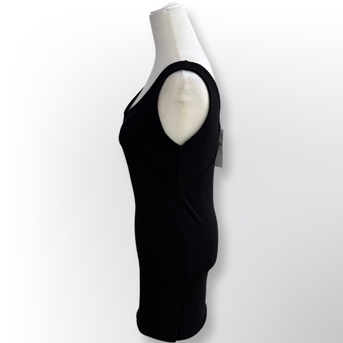 New With Tags! Topshop Black One Shoulder V-Neck Bodycon Dress | - photo 2