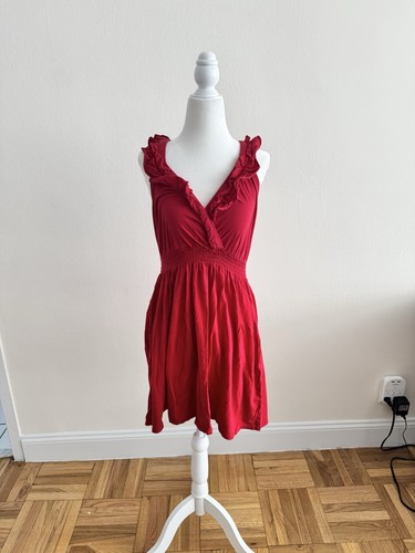 Express Red Ruffled Mini Dress | Size XS - photo 2