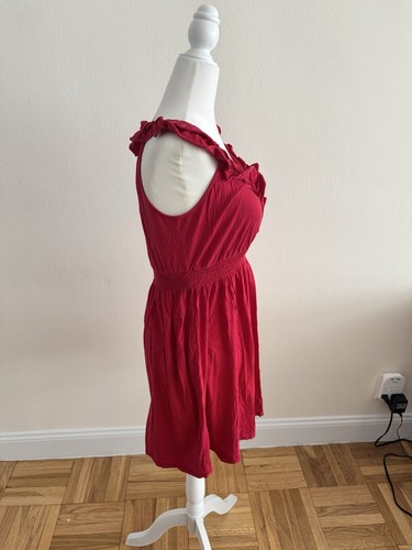 Express Red Ruffled Mini Dress | Size XS - photo 4