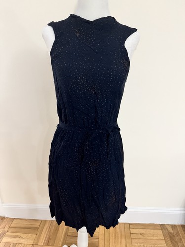 French Connection Navy Polkadot Halter Dress | Size 4 - photo 2