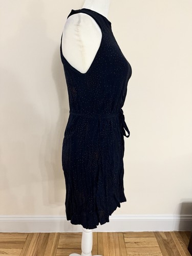 French Connection Navy Polkadot Halter Dress | Size 4 - photo 3
