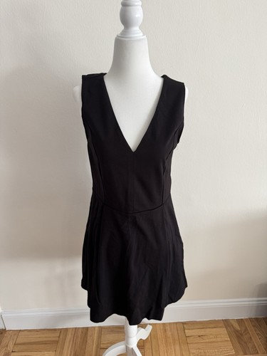 Rachel Roy Black V-neck Dress | Size M - photo 2