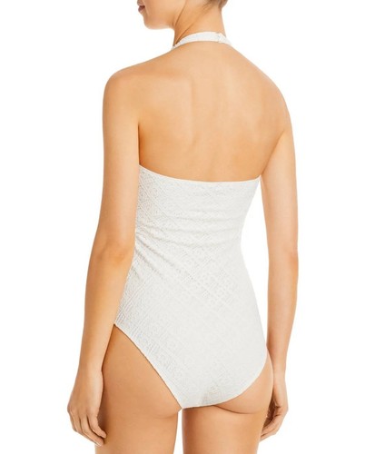 New With Tags! AQUA Lace Halter Bodysuit | Size M - photo 2