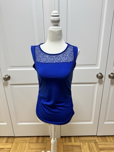New York & Company Blue Lace Top | Size XS - photo 2