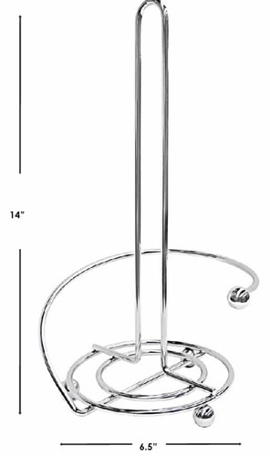 Home Basics Chrome Wire Paper Towel Holder – Used - photo 3