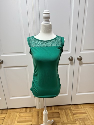 New York & Company Green Sleeveless Top | Size XS - photo 2