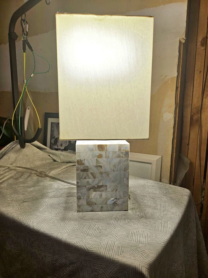 Pair of Mother of Pearl Table Lamps