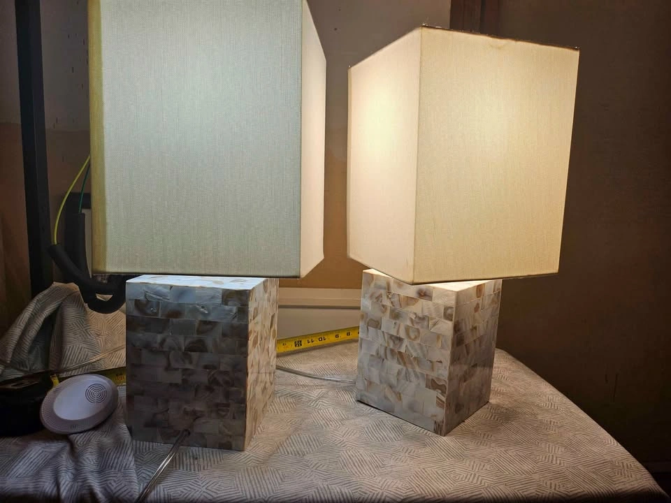 Pair of Mother of Pearl Table Lamps - photo 4