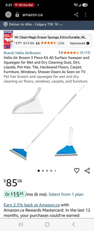 Brand New Helio Air Broom Set - photo 4