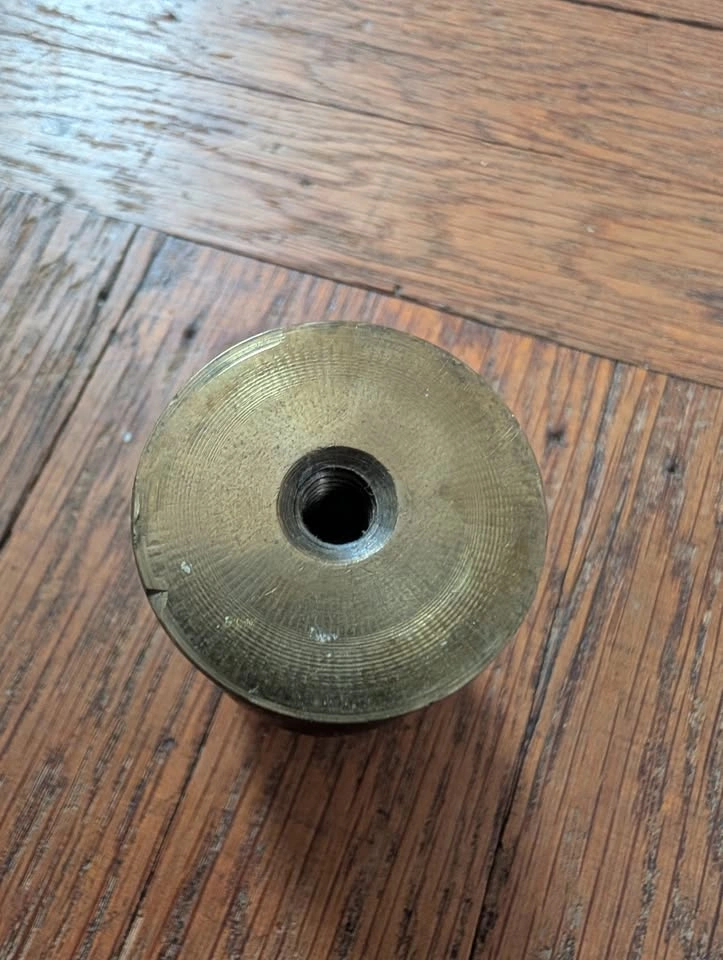 Vintage Solid Brass Ball Finial - photo 4