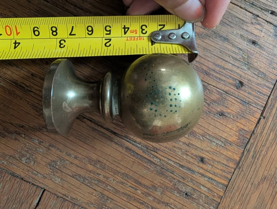 Vintage Solid Brass Ball Finial - photo 5