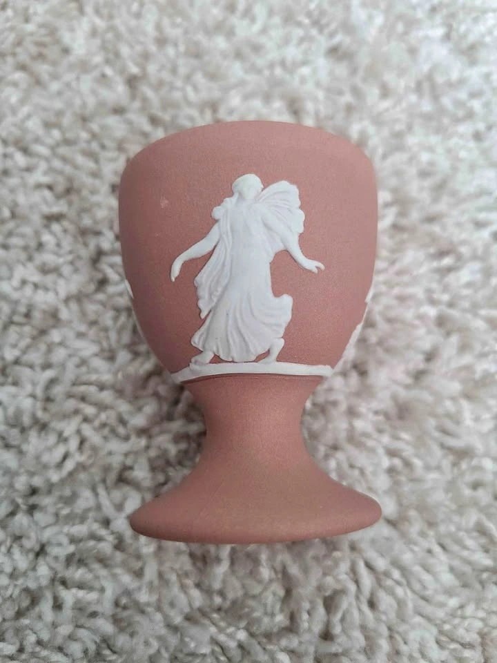 Wedgwood Terracotta Jasper Ware Dancing Hours Egg Cup