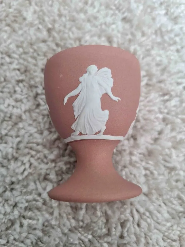 Wedgwood Terracotta Jasper Ware Dancing Hours Egg Cup