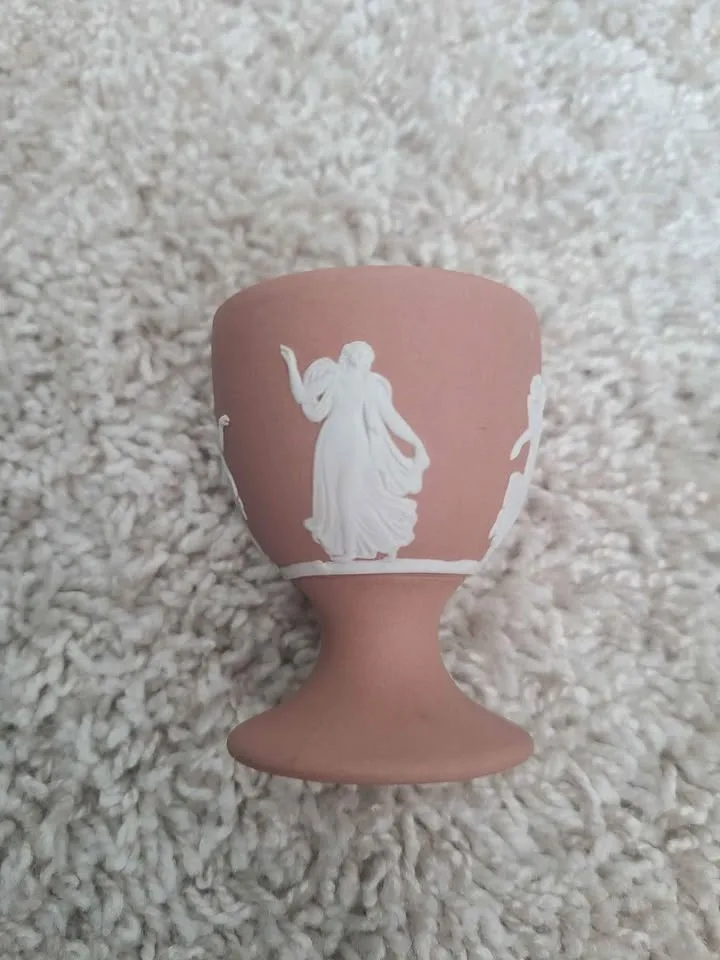 Wedgwood Terracotta Jasper Ware Dancing Hours Egg Cup - photo 3
