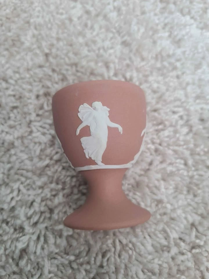 Wedgwood Terracotta Jasper Ware Dancing Hours Egg Cup - photo 4