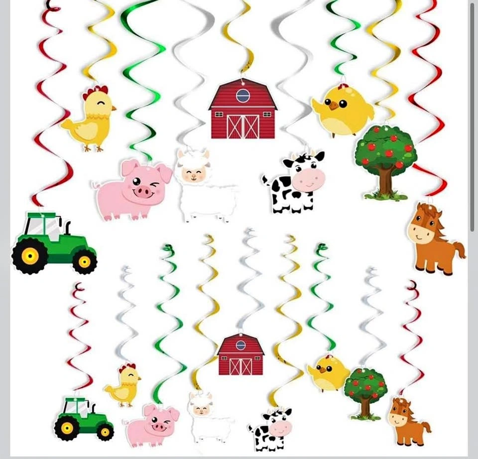 Farm animal party decoration kids