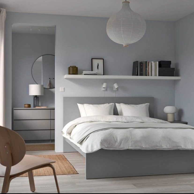 IKEA MALM Bed Frame Gray