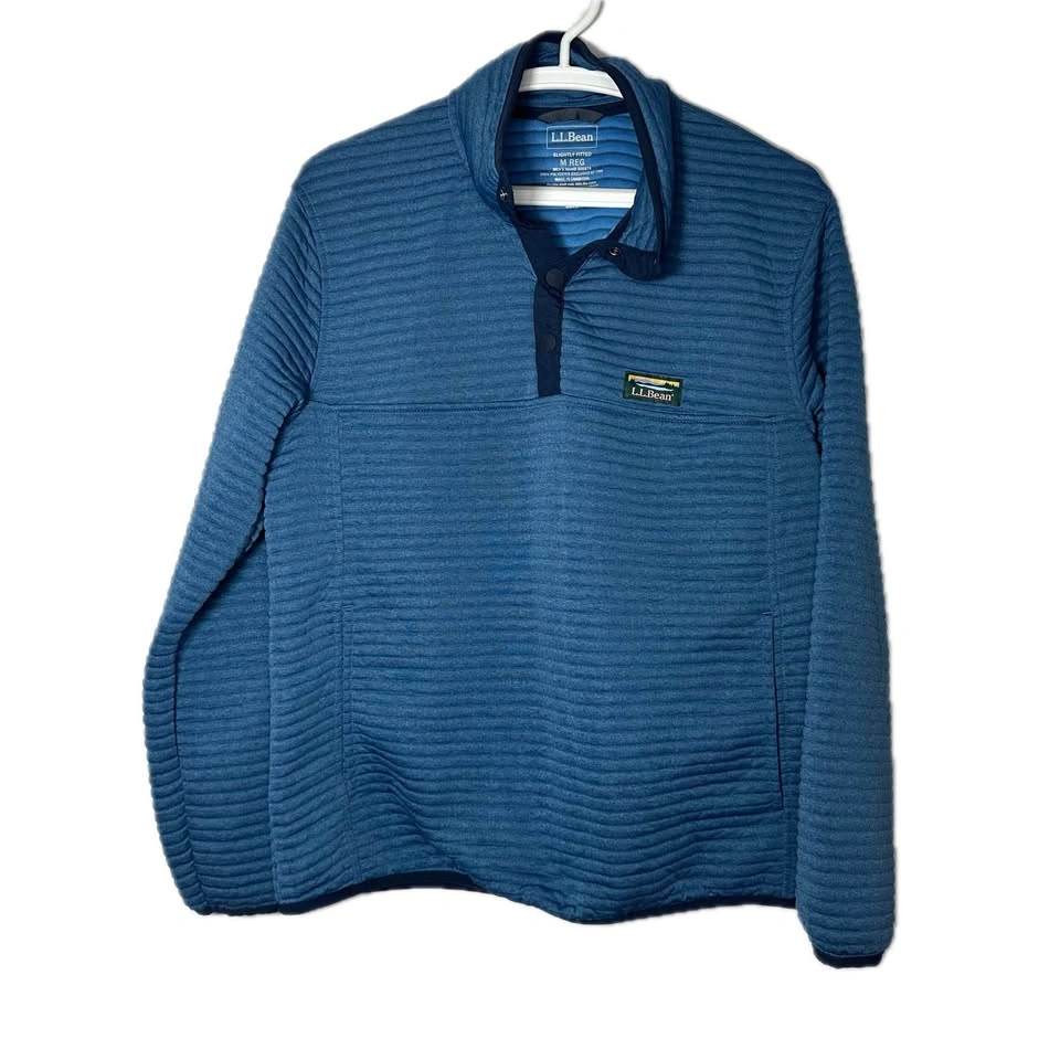 LL Bean Mens Medium Airlight 1/4 Snap Pullover - photo 2