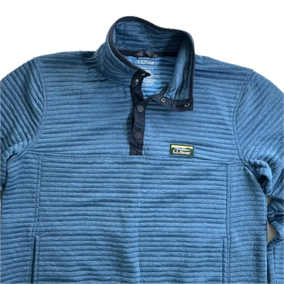 LL Bean Mens Medium Airlight 1/4 Snap Pullover - photo 4