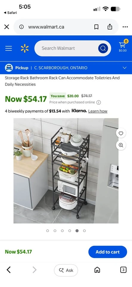 Brand New in Box Storage Rack on Wheels - photo 3