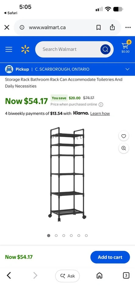 Brand New in Box Storage Rack on Wheels - photo 4