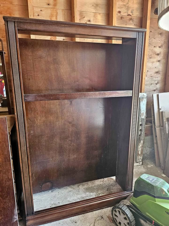 Wooden Bookcase with Adjustable Shelves