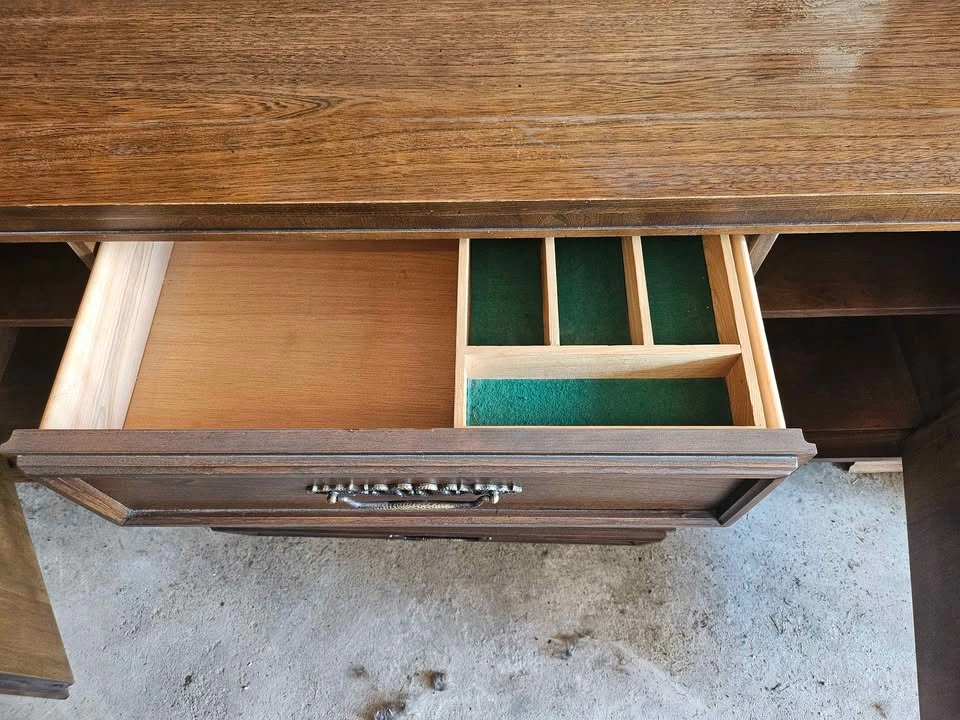 Vintage Wooden Sideboard Buffet - photo 2