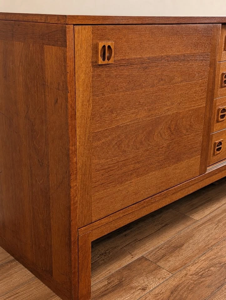 Vintage Danish Teak Sideboard Credenza - Mid Century Modern MCM - photo 4