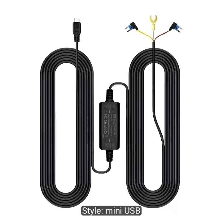 Car Power Adapter, 12V/24V Car Video Recorder Wiring