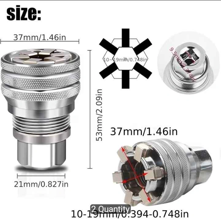 Universal Socket Wrench, Adjustable Multi-functional Tool - photo 2