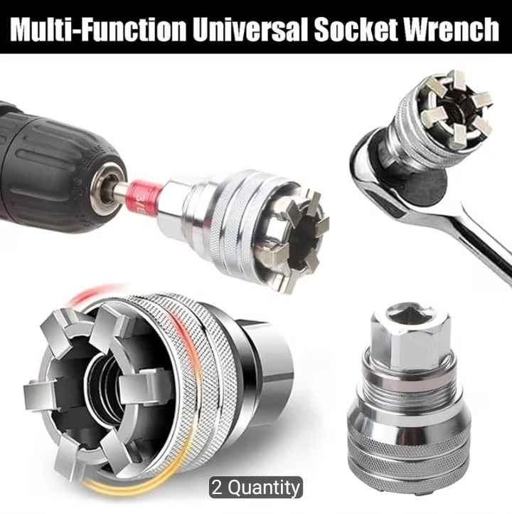 Universal Socket Wrench, Adjustable Multi-functional Tool - photo 5