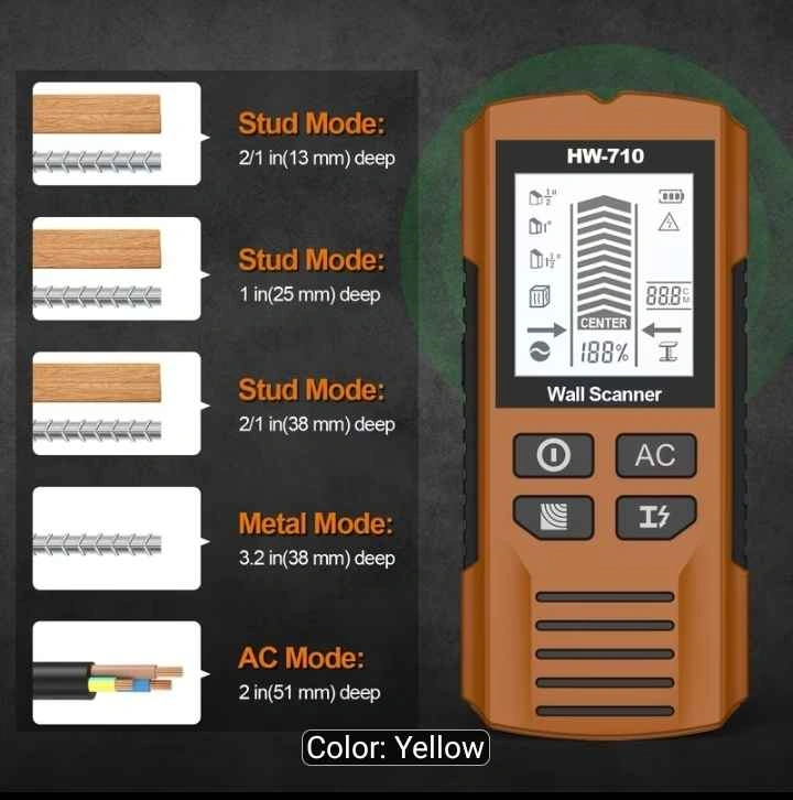 5-in-1 Wall Scanner and Stud Finder - photo 3