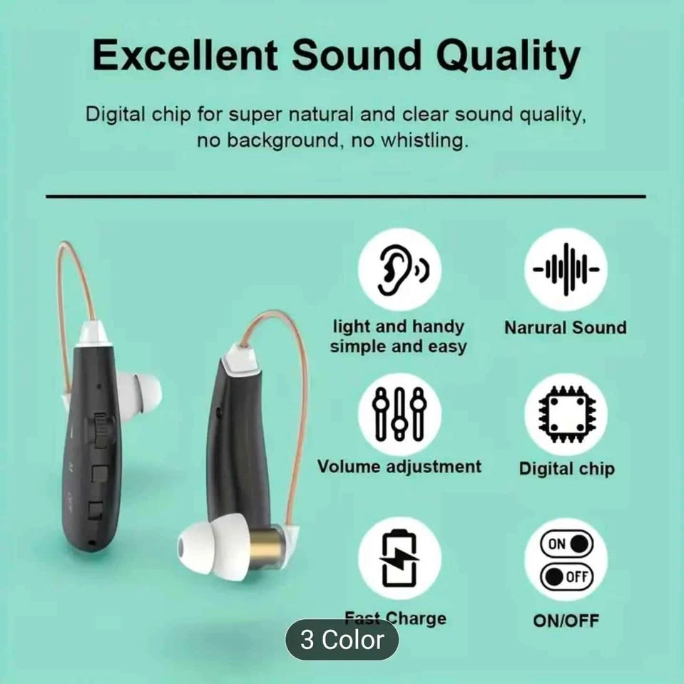 Sound Amplifier for Adults: Frequency Modes, Rechargeable - photo 2