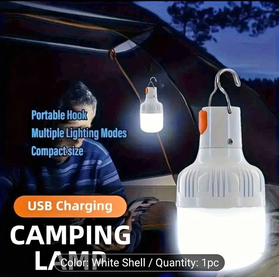USB Rechargeable LED Light Bulb for Camping and Emergencies