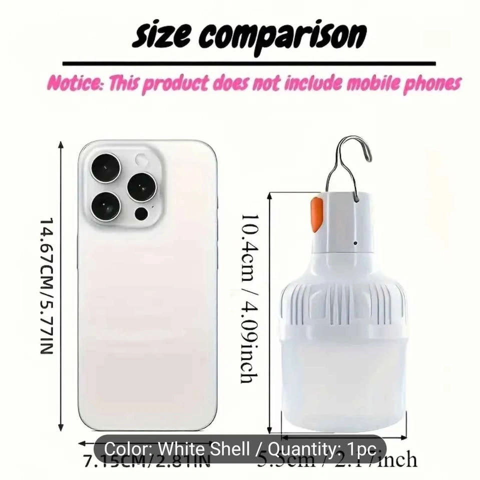 USB Rechargeable LED Light Bulb for Camping and Emergencies - photo 5