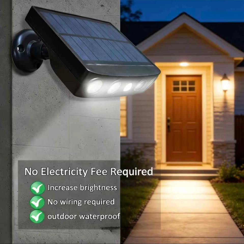 Solar Intelligent Motion Sensor 4LED Wall Light - photo 2