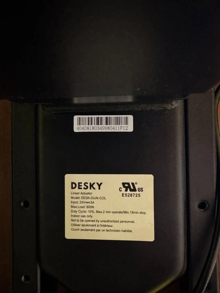 Desky Dual Electric Sit-Stand Desk 48"x30" Solid Rubberwood - photo 5
