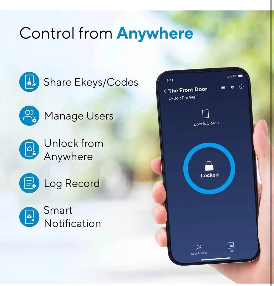 ULTRALOQ U-Bolt Pro Smart Lock 8-in-1 Keyless Entry - photo 3