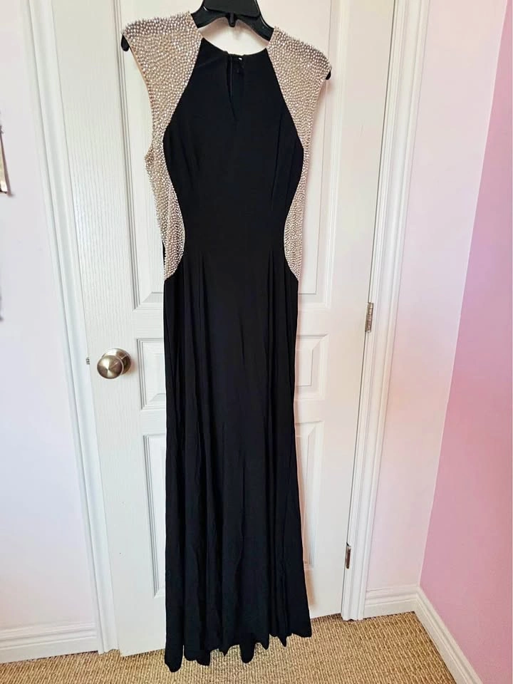 Melanie Lynn Black Cocktail/Prom Dress- Size 8