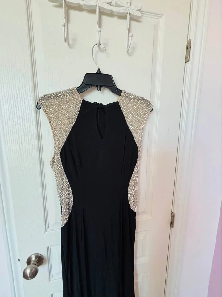 Melanie Lynn Black Cocktail/Prom Dress- Size 8 - photo 2