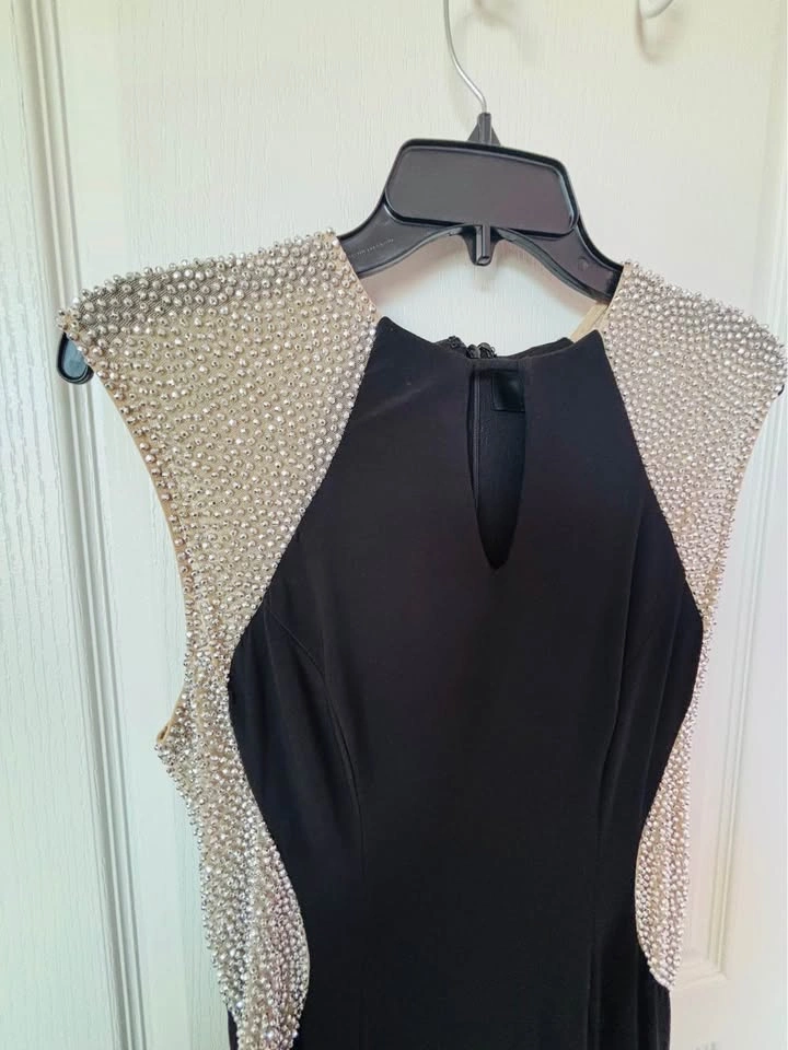 Melanie Lynn Black Cocktail/Prom Dress- Size 8 - photo 3