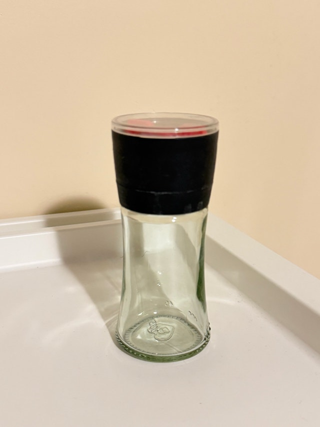 Adjustable Glass Spice Grinder / Salt & Pepper Mill
