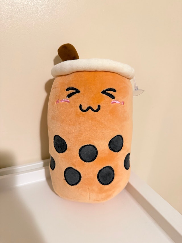 Cute Plush Set of 3 – Pac-Man Ghost, Bubble Tea & Hand Warmer - photo 2