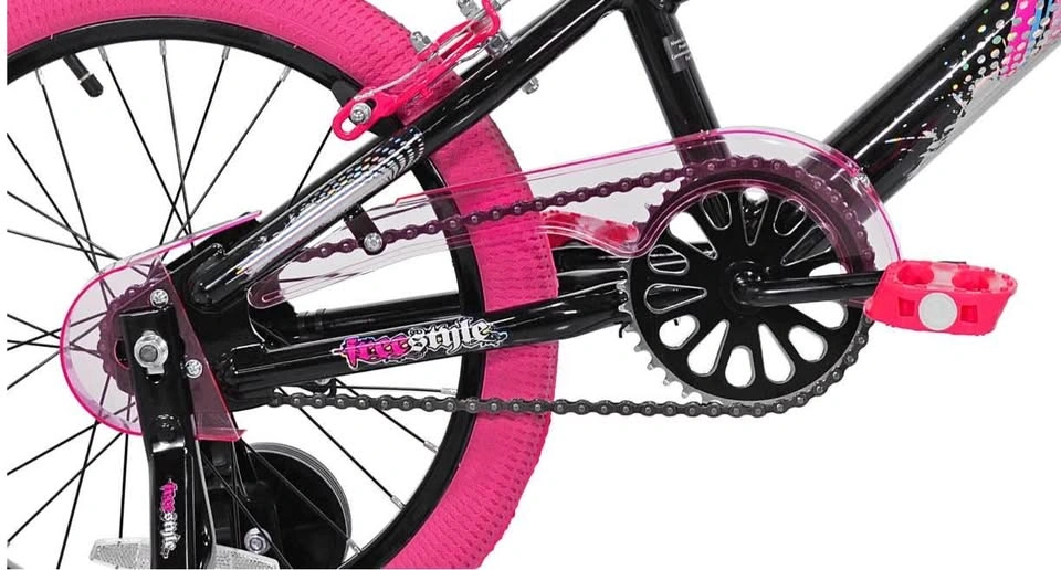 Sparkles Girls 18” Kids Bike, Black & Pink - photo 5