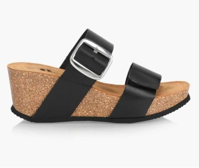 BROWNS Cassis Wedge Leather Sandals! NEW!! NEVER Worn!