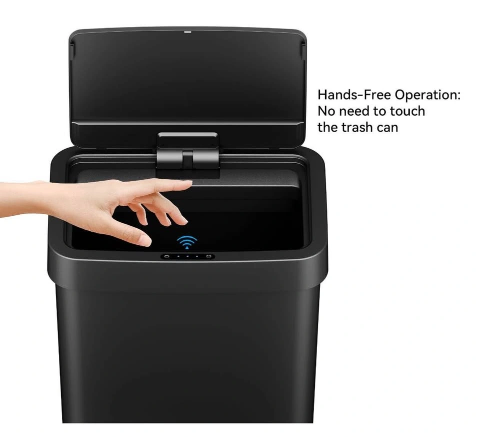 Automatic 13.2 Gallon Plastic Motion Sensor Trash Can - photo 5