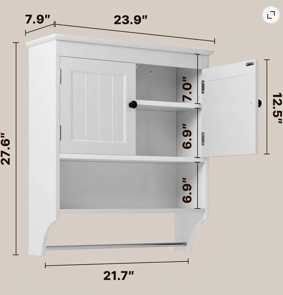 OBO for Medicine Cabinet Bathroom Organizer, Wall Mounted