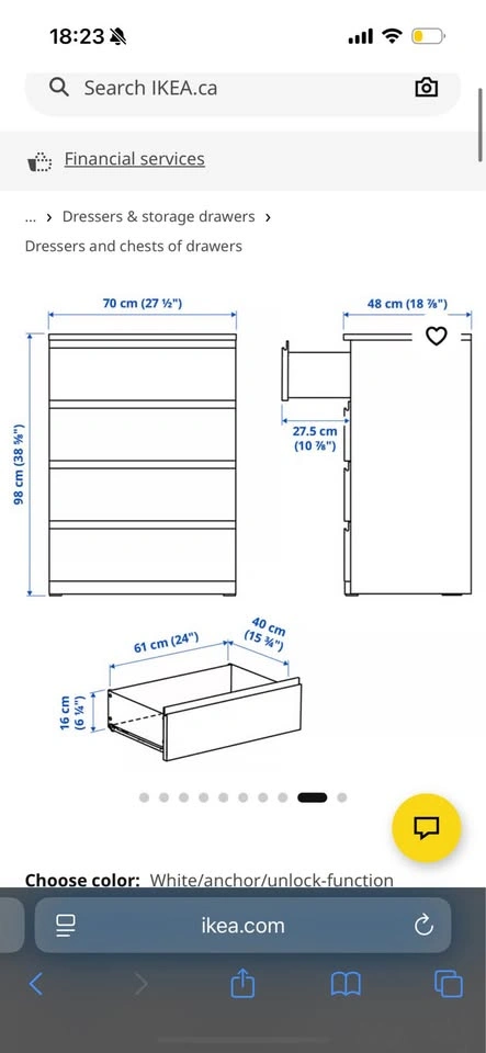 IKEA malm dressers - photo 3