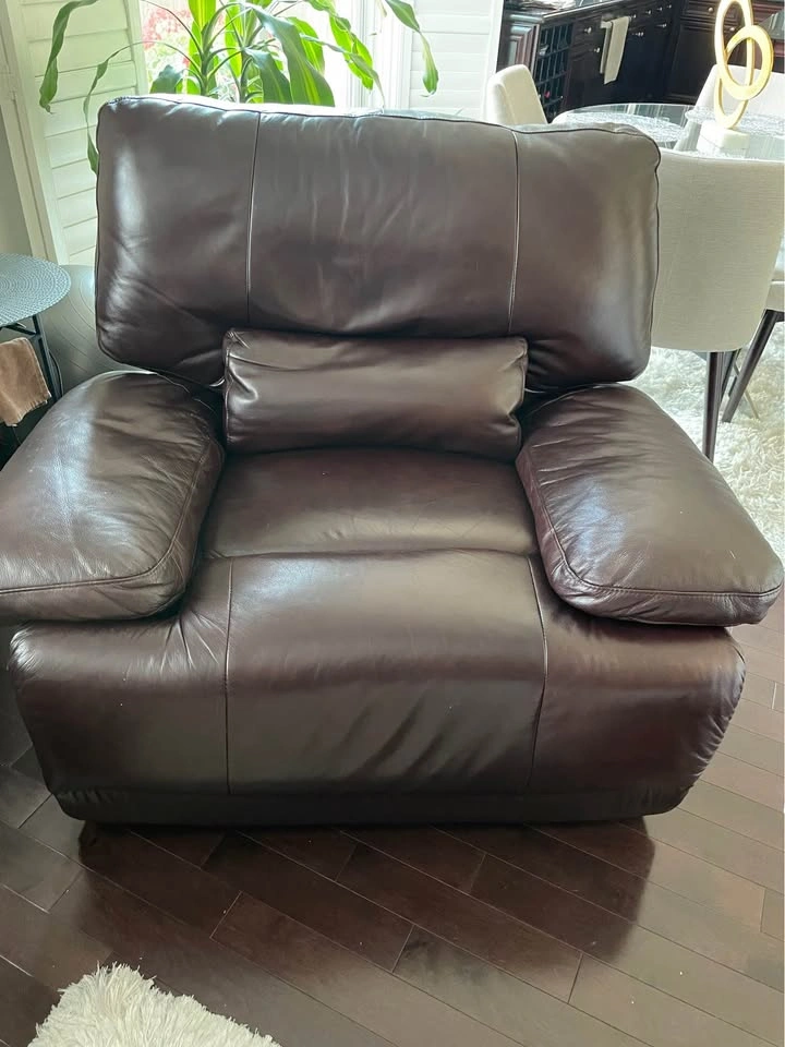 Brown Leon Leather Chairs – Excellent Condition - photo 5